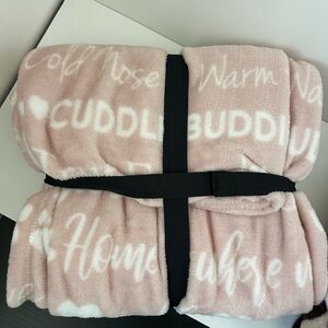 Pink 'Cuddle Buddy' Plush Throw Blanket 50x70 inch